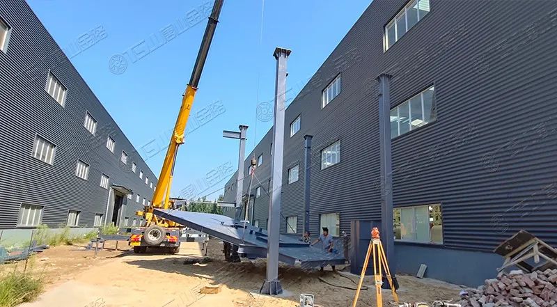 唐山金路廠區(qū)打造小型制砂樓，供客戶帶料試機
